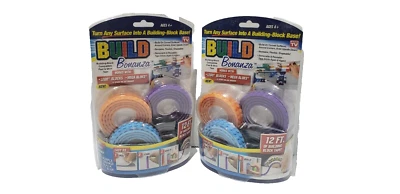 Build Bonanza Peel & Stick Tape Building Block Compatible New 12 feet - Image 1 of 4
