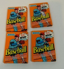 1990 Donruss Baseball Cards and Puzzle Wax Pack 4 pack brand new
