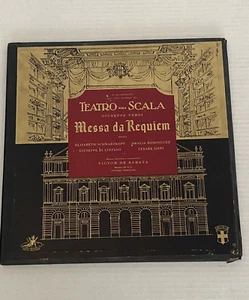 1954 TEATRO ALLA SCALA 2lp box set MESSA da REQUIEM VINYL NM Libretto Signed - Picture 1 of 3