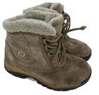 Sorel Waterfall Winter Boots Womens Sz 6 Brown Leather Insulated