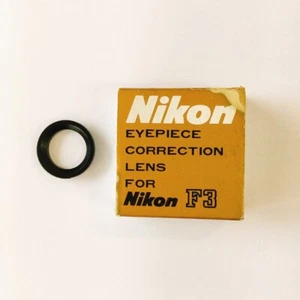 NIKON +1.0 EYEPIECE CORRECTION LENS FOR NIKON F3 Diopter 19mm lens in Box - Picture 1 of 13
