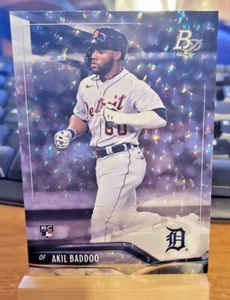 2021 Bowman Platinum Ice Foil Parallel Akil Baddoo #90 Tigers Rookie Card - Picture 1 of 2