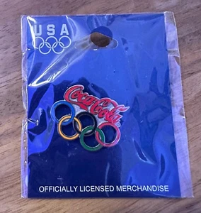 Coca Cola Olympic Rings Olympia Pin - Bild 1 von 1