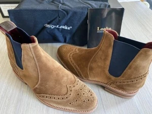 Loake Herren Stiefel Hoskins hellbraun Wildleder 6F - Bild 1 von 7