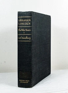 1939 ABRAHAM LINCOLN THE WAR YEARS Vol 1 CARL SANDBURG B492 - Picture 1 of 6