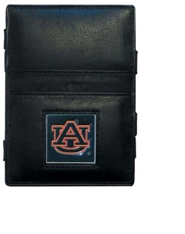 AUBURN TIGERS MENS JACOB'S LADDER STYLE LEATHER LOGO WALLET Cover