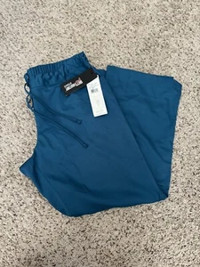 NEW Grey’s Anatomy Women's XL Petite Scrub Pants Bahama Drawstring 5 Pkt 4232 - Picture 1 of 11