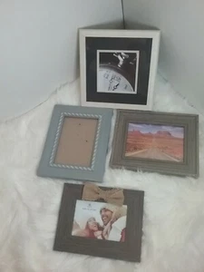 NIELSEN BAINBRIDGE set of 4WOOD TABLE OR WALL PICTURE FRAME multicolor #G2B - Picture 1 of 8