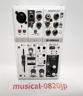 Yamaha AG03 3 Channel Mixing Console Computer Audio Interface - Image 1 of 4