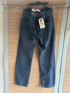 Levi’s Boys 505 Regular Dark Wash Jeans Size 12 Regular 26X26 Adjustable Waist - Picture 1 of 9