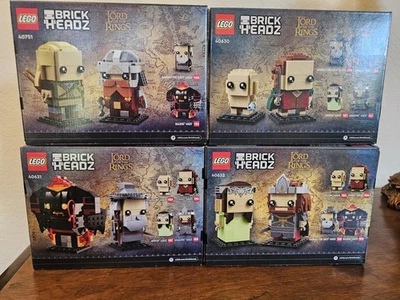 LEGO BrickHeadz Lord of the Rings 40630 40631 40632 40751 Complete SET OF 4 NEW - Image 1 of 2