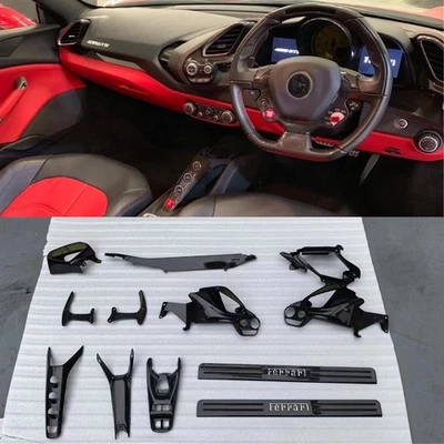 For Ferrari 488 GTB Spider RHD version Dry Carbon Inner Decoration Full Set Trim - Image 1 of 4