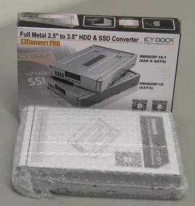 Convertisseur SSD disque dur Icy Dock MB982IP-1S-1 2,5 pouces vers 3,5 pouces SAS et SATA neuf - Photo 1/4