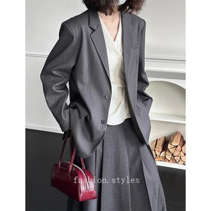 Autumn New Korean Formal Suit Jacket Womens OL Formal Casual Two Button Jackets - Picture 1 of 16