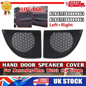 UK For Mercedes Benz C Class W203 Coupe/CLC Left & Right Hand Door Speaker Cover - Picture 1 of 12