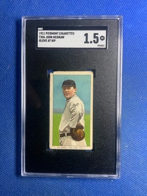Piedmont Cigarettes 1911 (T206) John McGraw SGC 1,5 Foto 1 de 2