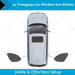 2x Triangular Car Window Sun Shades Suitable for Mazda CX-9 16-25 UVA Protection - Picture 1 of 9