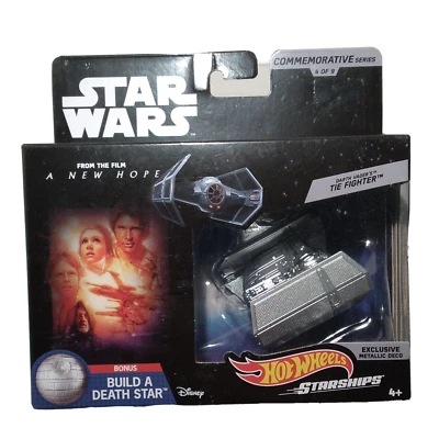NUEVO Hot Wheels Star Wars Darth Vader's Tie Fighter Serie Conmemorativa 4 de 9 Foto 1 de 3