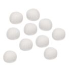 Wool Felt Balls Beads Woolen Fabric 3cm 30mm White for Home Crafts 10Pcs