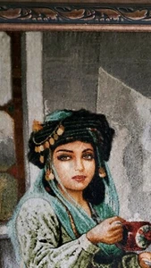 Genuine Ghashgai girl Pictorial handmade high quality One Of a Kind designe RUG - Picture 1 of 11