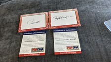 Paul Molitor & Rod Carew Friends N Foes PSA/DNA Historical Cut Autographs