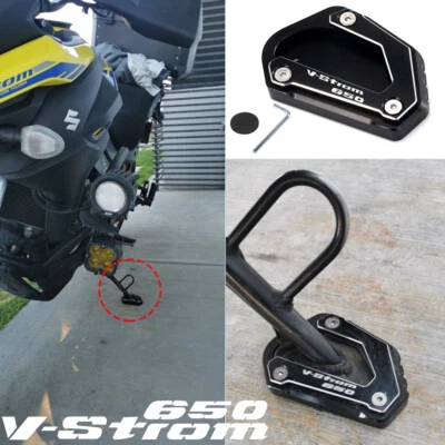 Extensión ampliada pie pie soporte lateral para motocicleta Suzuki V-Strom DL 650 Foto 1 de 4