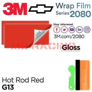 3M 2080 Vinyl Wrap For Chevy Bowtie Emblem Overlay Sticker Decal Sheet Film - Picture 1 of 47