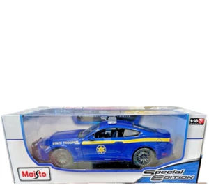 Neu Maisto Maßstab 1:18 Modellauto 46629 2015 Ford Mustang GT Polizei blau kostenloser Versand - Bild 1 von 10