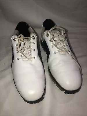 Nike Zoom Trophy Size 10.5 Med Golf Shoes 379228-191 White / Black Men's - Image 1 of 4