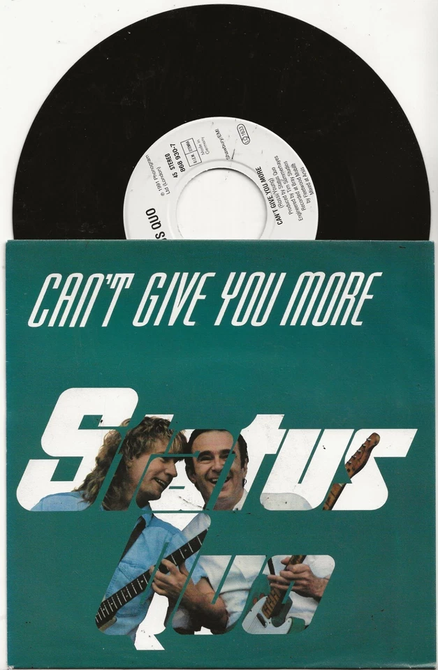 STATUS QUO CAN'T GIVE YOU MORE 1991 SINGLE FROM GERMANY, MINT - Image 1 of 1