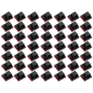 50 Pcs Wire Fixer Self Adhesive Cable Organizer Clip Management Holder - Afbeelding 1 van 12