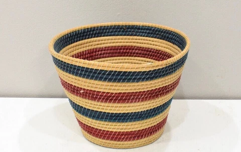 African Lesotho Natural Woven Basket South Africa Cover