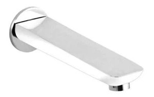 Liberty 190mm White & Chrome Bathtub/Basin Wall Spout - Picture 1 of 2