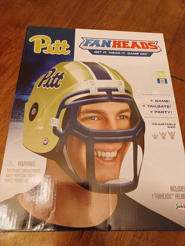 Pittsburgh Panthers Fanheads Helmet PITT NCAA Adjustable Jakks Novelty Football Cover