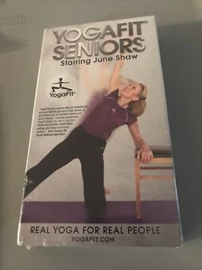 YOGAFIT SENIORS starring june shaw VHS ๐ผ - Picture 1 of 12