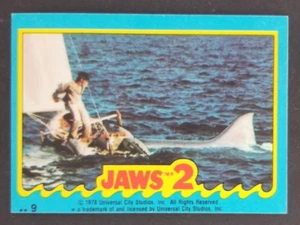 Jaws 1978 Movie Topps Sticker Card #9 (NM) - Bild 1 von 2