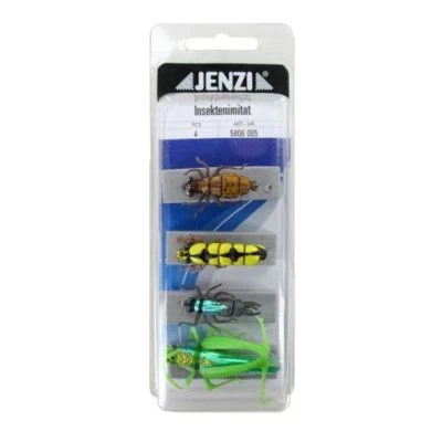 Jenzi Insektenimitate E Set mit 4 Stück Fliege Mücke Insekt Kunstköder Köder - Bild 1 von 2