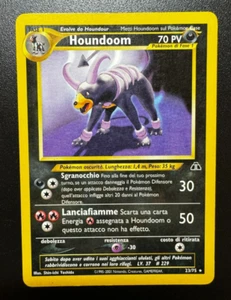 Pokemon Card Houndoom Rare 23/75 Neo Discovery ITA Card Italian Excellent - Picture 1 of 4