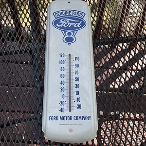 Ford Motor Co Genuine Parts V8 Steel Wall Thermometer  17"x5" - Picture 1 of 6