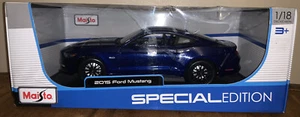 1:18 Maisto Ford Mustang GT American Muscle Sports Car 1/18 BLUE - Picture 1 of 5