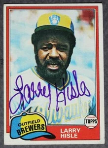 Milwaukee Brewers Star Larry Hisle signed autographed 1981 Topps baseball card - - Picture 1 of 1