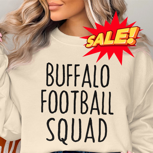 Buffalo Football Squad Women's Game Day Sweatshirt sml3XL, Sports Fan