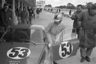 1965 Abarth Simca racing pits   ORIGINAL BLACK AND WHITE NEGATIVE. 2