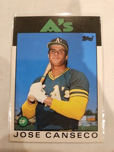 1986 Topps Traded Set-Break # 20T Jose Canseco Excellent Condition 