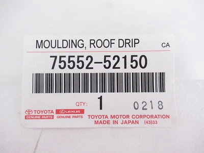 Genuine OEM Scion 75552-52150 Driver Side Roof Drip Molding 2008-2014 xD - Image 1 of 3