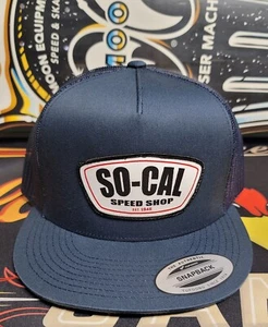 SO-CAL SPEED SHOP de colección estilo camionero sombrero a presión Hot Rod tapa de pelota de carreras automáticas - Imagen 1 de 5