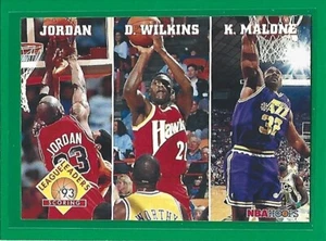 1993-94 NBA Hoops Basketball Jordan/Wilkins/Malone LL #283 - Imagen 1 de 2