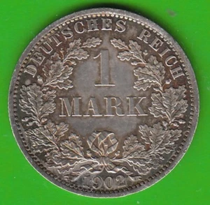 Coin Silver Empire 1 Mark 1902 A Polished Plate Proof Rubbed nswleipzig - Picture 1 of 3