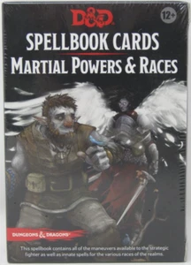 Tarjetas de libro de hechizos de Wizards of the Coast de D&D poderes y razas marciales - Imagen 1 de 3