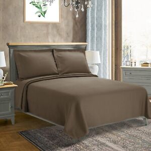 Jacquard Matelasse Cotton Geometric Solitaire Bedspread & Bed Pillow Sham Set